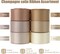 Champagne Ribbon 1 Inch Satin Ribbon 6 Rolls Assortment Pale Gold Ribbon for Wedding Silk Antique Gold Ribbon for Wedding Ribbon for Gift Wrapping Hair Bows Crafts Bouquet - 60Yards